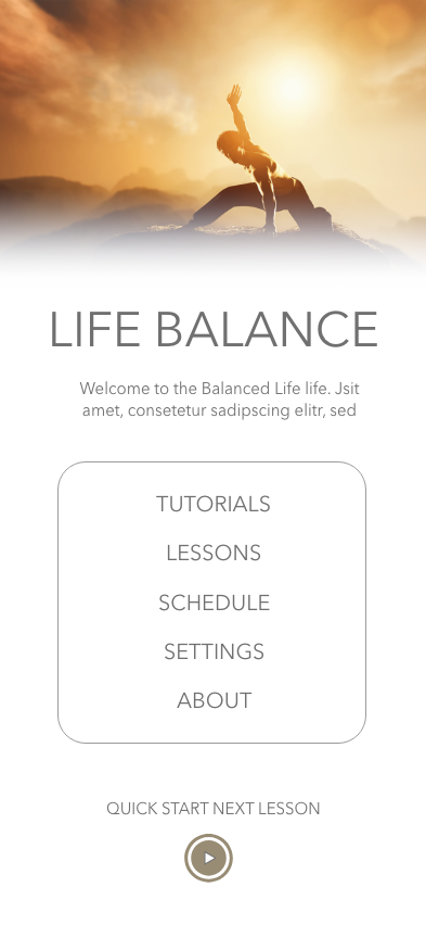 Paper Prototypes for the Balance Life App by Jhay Davis