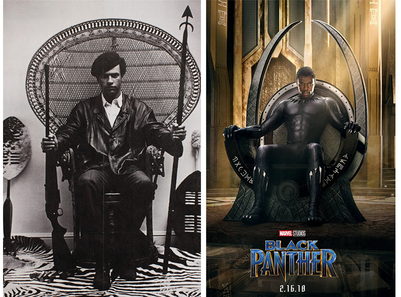 Art Sims creation of the Black Panther poster and inspiration